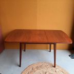 Retro Vintage Teakhouten Eettafel, Diner Table, Tafel thumbnail 10