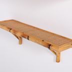 Pair Of Vintage Bamboo-Cane Wall Shelves thumbnail 4