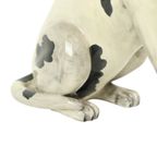 Vintage Honden Beeld Sculptuur Craquelé Keramiek Italy 31Cm thumbnail 11