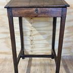 Antieke Staande Hoge Eiken Houten Lessenaar / Schrijfbureau (19e Eeuw) / Clerk Desk thumbnail 5