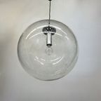 Large Limburg Glashütte Hanging Lamp Globe 1970S Germany thumbnail 10