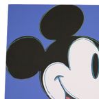 Offset Litho Naar Andy Warhol Mickey Mouse Blauw 487/2400 Pop Art Kunstdruk thumbnail 2