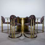 Hollywood Regency Eettafel & 6 Armstoelen - Belgo Chrom thumbnail 15