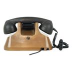 Oude Ericcson Draaischijf Telefoon Rood Koper Bakeliet Jaren 40 thumbnail 4