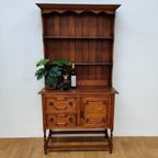 Vintage Landelijke Brocante Keukenkast, Barkast, Wandkast, Buffetkast, Ladekast thumbnail 6