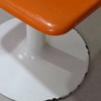 Vintage Seventies Kuipstoel, Eetkamerstoel - Oranje thumbnail 9