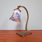 Art Deco Bureaulamp, Gesigneerd Le Verre Français thumbnail 14