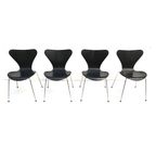 Set Van 4 Vlinderstoelen Van Arne Jacobsen Voor Fritz Hansen thumbnail 4