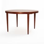 Round Extendable Dining Table By Schou Andersen Møbelfabrik, Denmark 1950’S. thumbnail 10