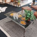 Vintage Design 'Sunflower' Tegel Salontafel thumbnail 3