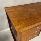 Pander Buro Teak Vintage Design Bureau Jaren 60 Teak Desk thumbnail 7