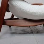 Vintage Teak "Scoop" Chair With Ottoman By R.Huber & Co thumbnail 5