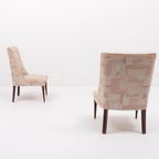 1960’s Pair Of Italian Mid-century Side Chairs/boudoir Chairs thumbnail 5