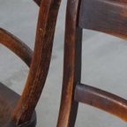 Tijdloze Elegante Set Van 10 Antieke Engelse Oxford Eetkamer/ Keuken Stoelen thumbnail 14