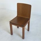 Set Van 6 Minimalistische Italiaanse Vintage Eetkamerstoelen thumbnail 6