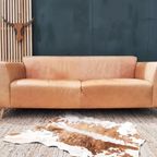 Stoere Leren Bank – Mountain Alp 2,5-zits Lichte Camel Kleur thumbnail 10