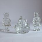 Glass Paperweight Sculptures By Uno Westerberg For Pukeberg Sweden thumbnail 7