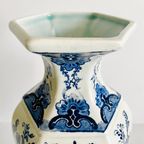 Delftsblauwe Xl Boch Vaas Vintage Pauw Delfts Blauw thumbnail 5