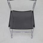 4X Dining Chair In Perforated Metal By Arrben Italy, 1980S thumbnail 9