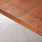 Round Extendable Dining Table By Schou Andersen Møbelfabrik, Denmark 1950’S. thumbnail 4