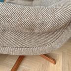 Deens Design Relax Fauteuil Met Voetenbank En Teak Hout thumbnail 12