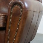 Stijlvolle Rundleren Fauteuil/ Armchair Met Mooie Ronde Vormen En Een Tijdloze Uitstraling thumbnail 12