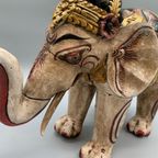 Vintage Houten Olifant Balinees Xl thumbnail 14