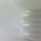 Vintage Witglazen Tafellamp 'bulb' Van Glashütte Limburg 1979 thumbnail 7