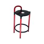 Anna Castelli - Kartell - Bar Stool, Model Polo - Red And Black Edition thumbnail 3