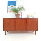 Vintage Deens Teak Houten Dressoir | Wandkast thumbnail 2