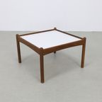 Vintage Salontafel Teak 1960 Omkeerbaar Blad thumbnail 2