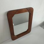 Vintage Jaren 70 Spiegel In Houten Frame thumbnail 3
