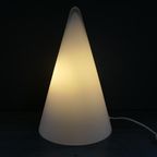 Vintage Sce Teepee Tafellamp Lamp Frosted Glas thumbnail 4