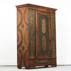 Antieke Beschilderde Bruidskast 1830 thumbnail 2
