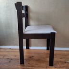 Vintage Set Van 4 Pastoe-Stijl Stoelen, Opnieuw Bekleed thumbnail 4