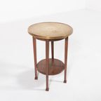 Mid-Century Side Table With Brass Top, 1960’S thumbnail 2