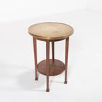 Mid-century Side Table With Brass Top, 1960’s thumbnail 2