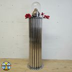 Unieke Handgemaakte Chromen Zuil / Piedestal (Art Deco) / Unique Handmade Chrome Pedestal thumbnail 6