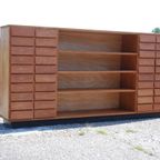 Vintage Houten Schoolkast Ladekast Jaren '60 thumbnail 4