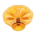 Art Deco Oranje Taartschotel Parelmoer Gebak Schaal Depression Glass thumbnail 7