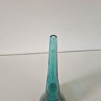 Vintage Aqua Blauwe Glazen Vaas thumbnail 6