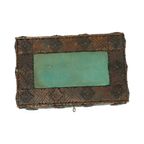 Antieke Houten Naaidoos Tramp Art Volkskunst Uniek Stuk 1928 thumbnail 10