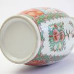 Chinese Rose Medallion Canton Export Porcelain Vase, Early 20Th thumbnail 14