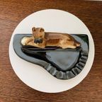 Boxer Hond Asbak - Art Deco - Terracotta thumbnail 4