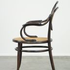 Zeer Charmante, Elegante, Vintage Bentwood Thonet Design Bistro Stoel Met Comfortabele Armleggers thumbnail 6