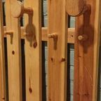 Vintage 1960S Scandi Massief Grenen Wandkapstok thumbnail 5