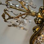 Vintage Kristallen Bronzen Zakkroonluchter Kroonluchter thumbnail 5