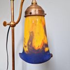 Art Deco Koperen Bureaulamp, Frères Muller, 1920 thumbnail 4