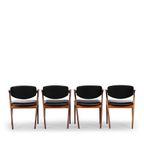 Reupholstered Rosewood Z-chair : No. 42 By Kai Kristiansen 1960s, Set Of 4 thumbnail 6