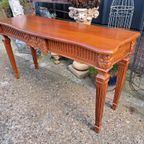 Klassieke Mahonie Houten Sidetable, Wandtafel, Console In Ni thumbnail 3